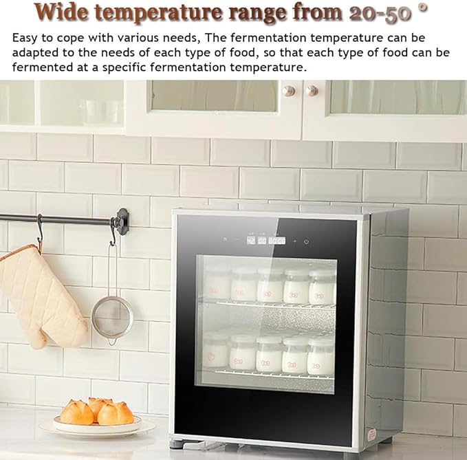 Commercial Electric 40L Dough Proofing Cabinet - Stainless Steel Bread Fermentation with Adjustable Temperature & Humidity Control for Bakeries, Pizza & Pastry Making