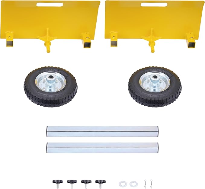 AIWFL Panel Dolly Heavy Duty Door Cart 660LBS Capacity Adjustable Drywall Mover with 8" Pneumatic Wheels Panel Cart for Drywall Sheet Material Handling All Terrain Moving Slab Dolly