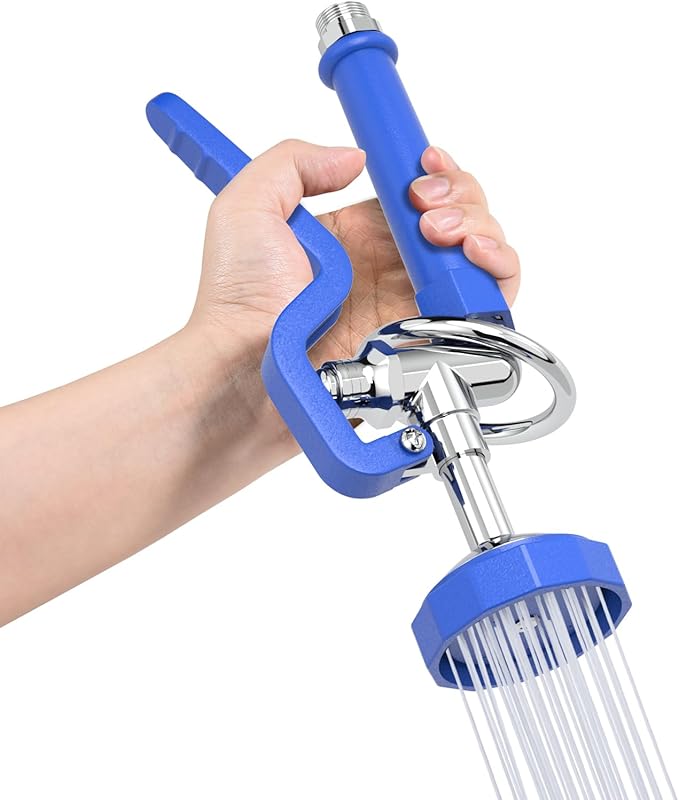 Commercial Dishwasher Sprayer for Kitchen Sink: Akwadu Pre Rinse Sprayer Head for Commercial Faucets - High Pressure Dish Sprayers Replacement for Restaurant Cleaning (Blue)