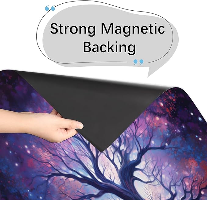 Dishwasher Magnet Cover Starry Sky Galaxy Tree Refrigerator Covers Magnetic Sheet Sticker Farmhouse Kitchen Decorative Home Cabinet Decals Appliances Stickers, 23x26 inch