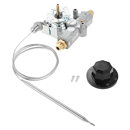 Gohantee Gas Fryer Thermostat, Thermostat for 1/4" Mpt Mpt Stuff Box, Thermostat 200-400F Compatible with Pitco P5047588, Pitco GSA60301800, Pitco 4290-006 Gas Thermostat for Adcraft deep Fryer