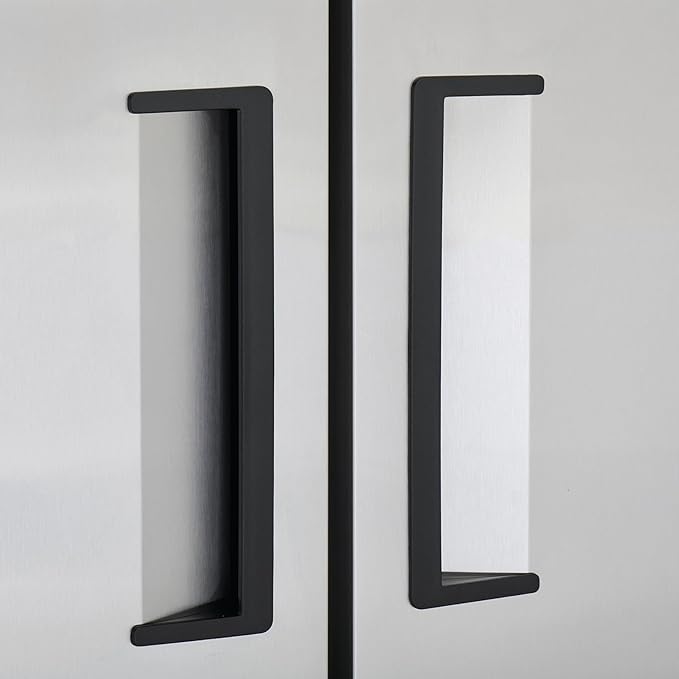 Kratos Commercial Freezer- 2- Solid Door Reach-In, Stainless Steel Exterior, 54" W (67K-005)