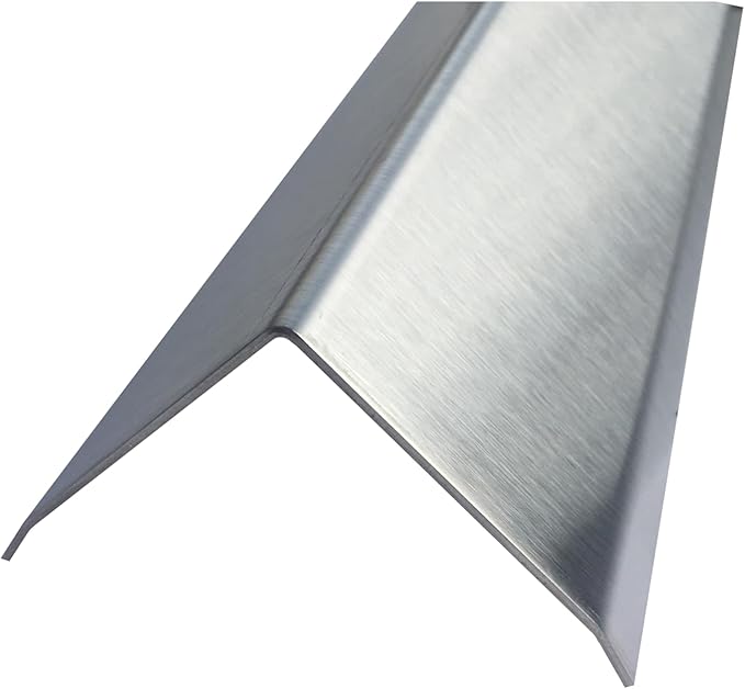 Brushed 304 Stainless Steel Corner Guards, 48" Wall Protectors, 20ga & 16ga, Available in 1/2" to 4", Multi-Pack Options (1, 2, 5, or 10) (5, 2 1/2 x 2 1/2, 16ga, with Hug Edges)