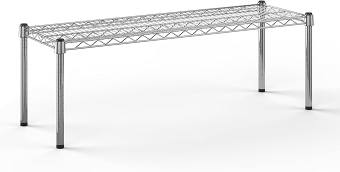 14''W x 42''L x 14''H Chrome Plated Wire Dunnage Rack | Off The Floor Storage