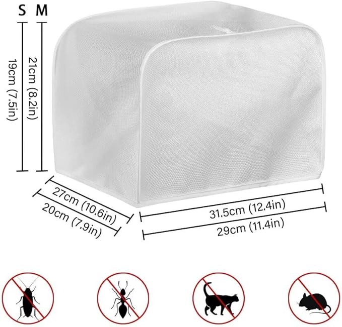 UNICEU Sunflower Rooster Print Toaster Dust Cover Protector Compatible with 4 Slice Heat-Resistant Dust Protection Anti-scratch Home Kitchen Decor