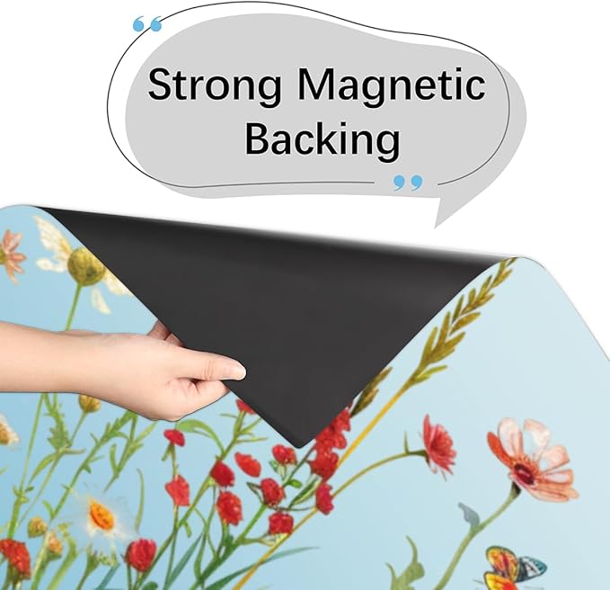 Dishwasher Magnet Cover Flower Red Beautiful Dishwasher Decorative Cover Front Dishwasher Door Cover Reuseable Dishwasher Cover Panel Decal for Kitchen Refrigerator Home Appliances 23" X 26"