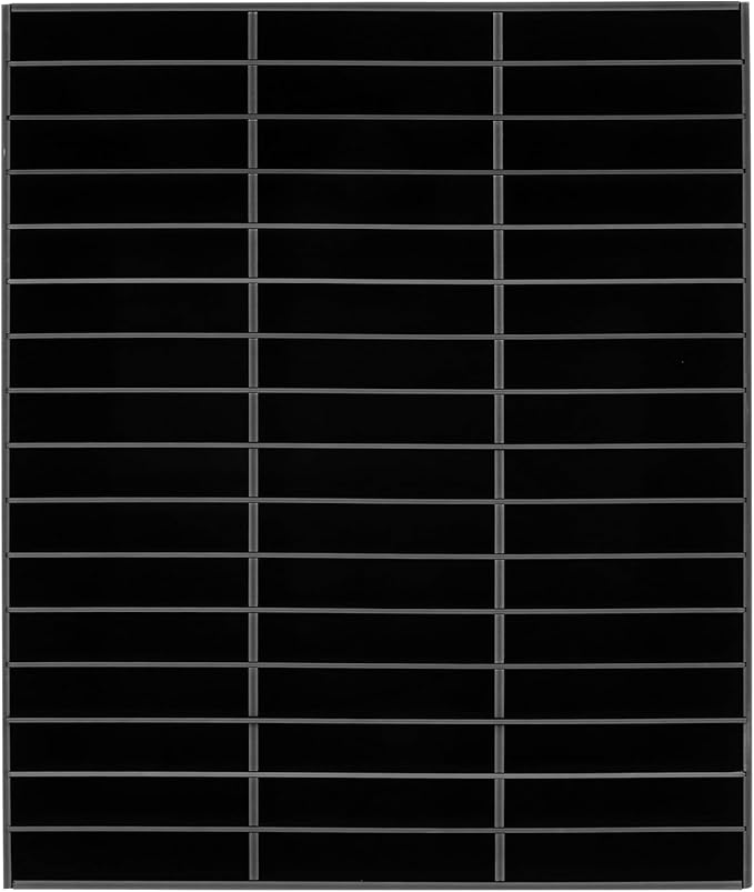 48 Compartments Literature Organizer,16 Layer Mail Sorter Organizer with Adjustable Shelves, File Sorter Mail Center Paper Storage Cabinet for Office Home (Black)