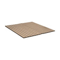 Outwater 4ft Wide x 8ft High x 5/32in Thick Unfinished White Oak Veneer Decorative Wall Tambour Panel with 3/4in 30-Degree Black Groove Slats – Flexible and Customizable for Interior Applications