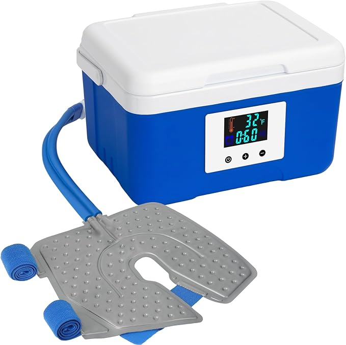 Ice Machine for Knee After Surgery, Timer Looped Knee Ice Machine with Digital Panel, 9 Quarts Cold Therapy Machine for Knee Replacement Home Cryotherapy System for Surgery Recovery