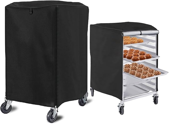 Grehge n Pan Rack Cover, 23x28x32in High Density Waterproof and Dustproof Bread Rack Cover, Bakery Single Rack Covers.