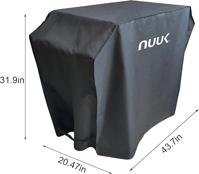 NUUK 20" x 30" Waterproof Outdoor Cooking Station Cover, Heavy Duty UV Resistant BBQ Grill Table Cover for Pizza Oven Cart and Kitchen Prep Island