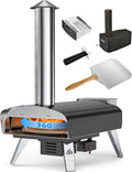 Mimiuo Outdoor Pizza Oven Wood Pellet Fired Pizza Stove with Automatic Rotating System, Pizza Stone, Pizza Peel and Carry Bag (Tisserie W-Oven Series) - Global Patent