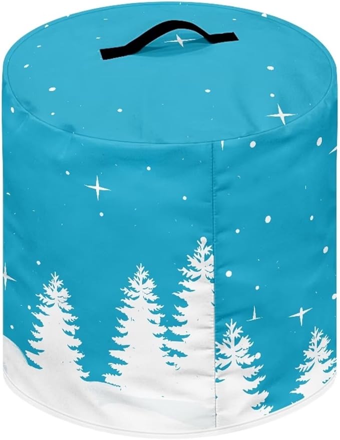 Blue Snowman Dust Cover Instant Pot and Extra Accessories Dust Proof Easy to Clean Pressure Cooker Cover Electric Appliance Cover Air Fryer Accessories with Storage Pocket Size L
