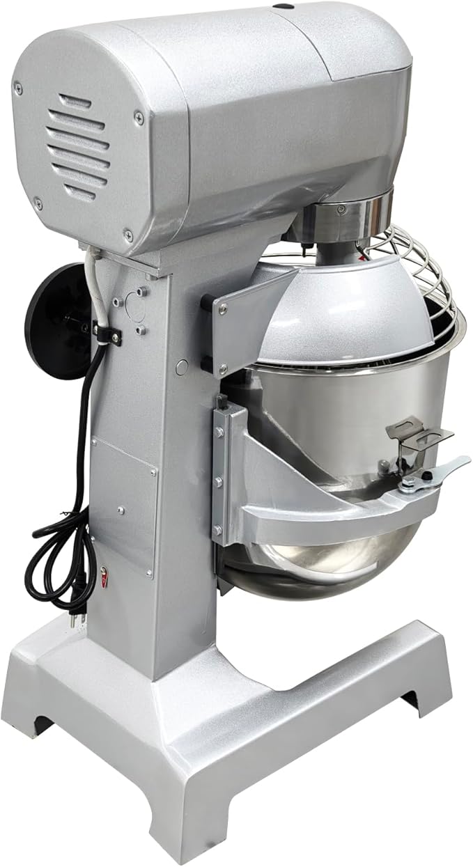 TECHTONGDA 30L Commercial Stand Mixer, Heavy Duty Food Mixer, 110V Dough Kneading Machine, Electric Flour Mixer Machine with 3 Speeds Adjustable for Bakery Pizzeria, Dough Hook Whisk Beater Included