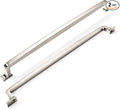 Khtumeware 2 Pack Nickel Cabinet Handles - 12 Inch Polished Pulls and Drawer Handles for Cabinets