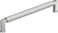 Amerock Ballard 7-9/16 inch (192mm) Center-to-Center Polished Nickel Cabinet Pull, BP37646PN