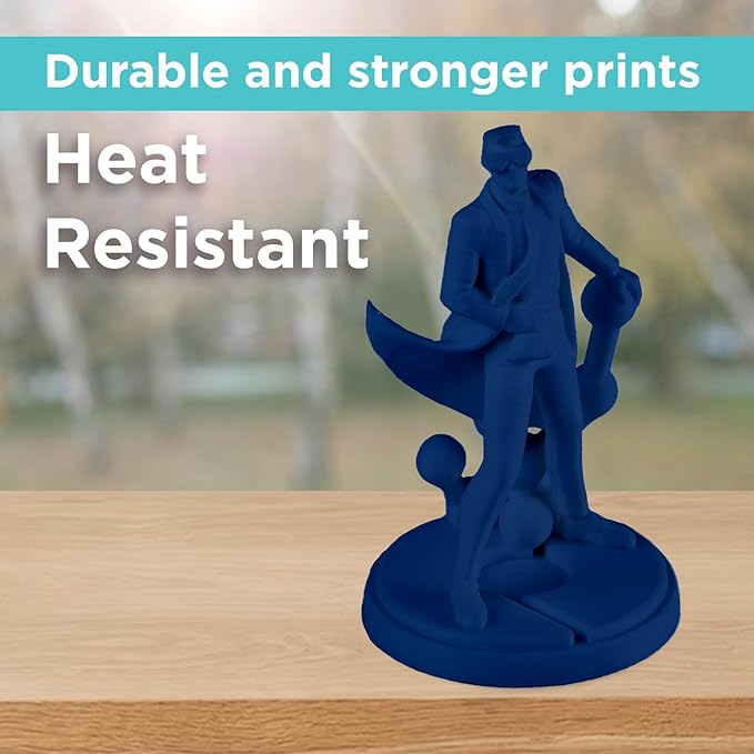 Polymaker ABS Filament 1.75mm Metallic Blue, 1kg 3D Printing Filament, PolyLite ABS 3D Printer Filament, Heat Resistant, Strong & Durable, Dimensional Accuracy +/- 0.03mm