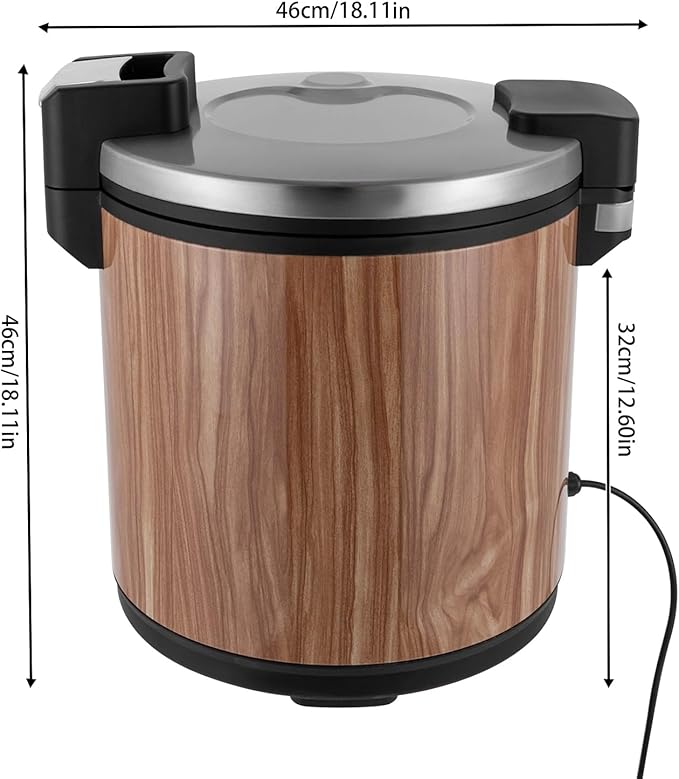DNYSYSJ 6 Gallon Commercial Rice Steamer Cabinet, 23l Electric Rice Warmer with Temperature Settings, Stainless Steel Rice Warmer Stand for Restaurants, Catering, And Parties, Not Cooker