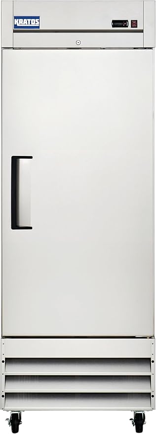 Kratos Commercial Freezer- 1- Solid Door Reach-In, Stainless Steel Exterior, 27" W (67K-004)