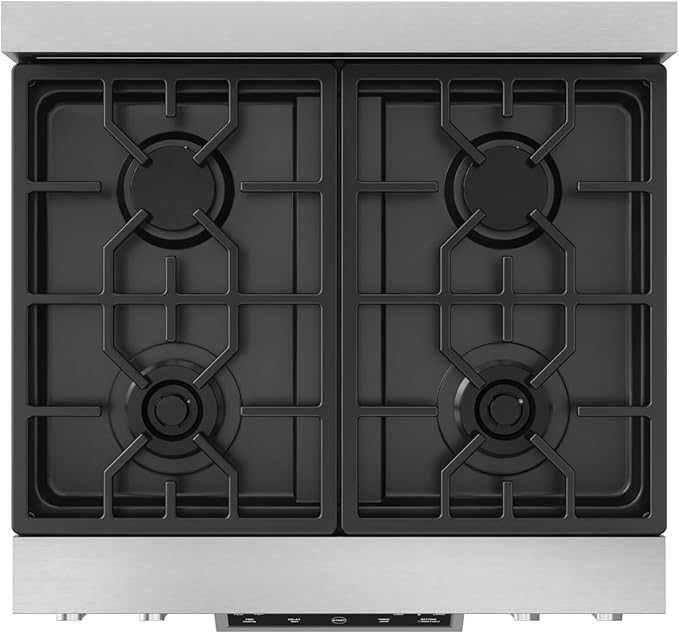 Gordon Ramsay by THOR Kitchen 30 Inch Professional Liquid Propane Range with Tilt Panel Touch Control in Stainless Steel