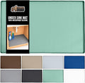 GORILLA GRIP Waterproof Silicone Under Sink Mat with Raised Lip for Kitchen and Bathroom, Cabinet Shelf Liner Stay in Place Mats Dishwasher Safe Drawer Liner, Organizer Tray, 15 x 22 in, Mint