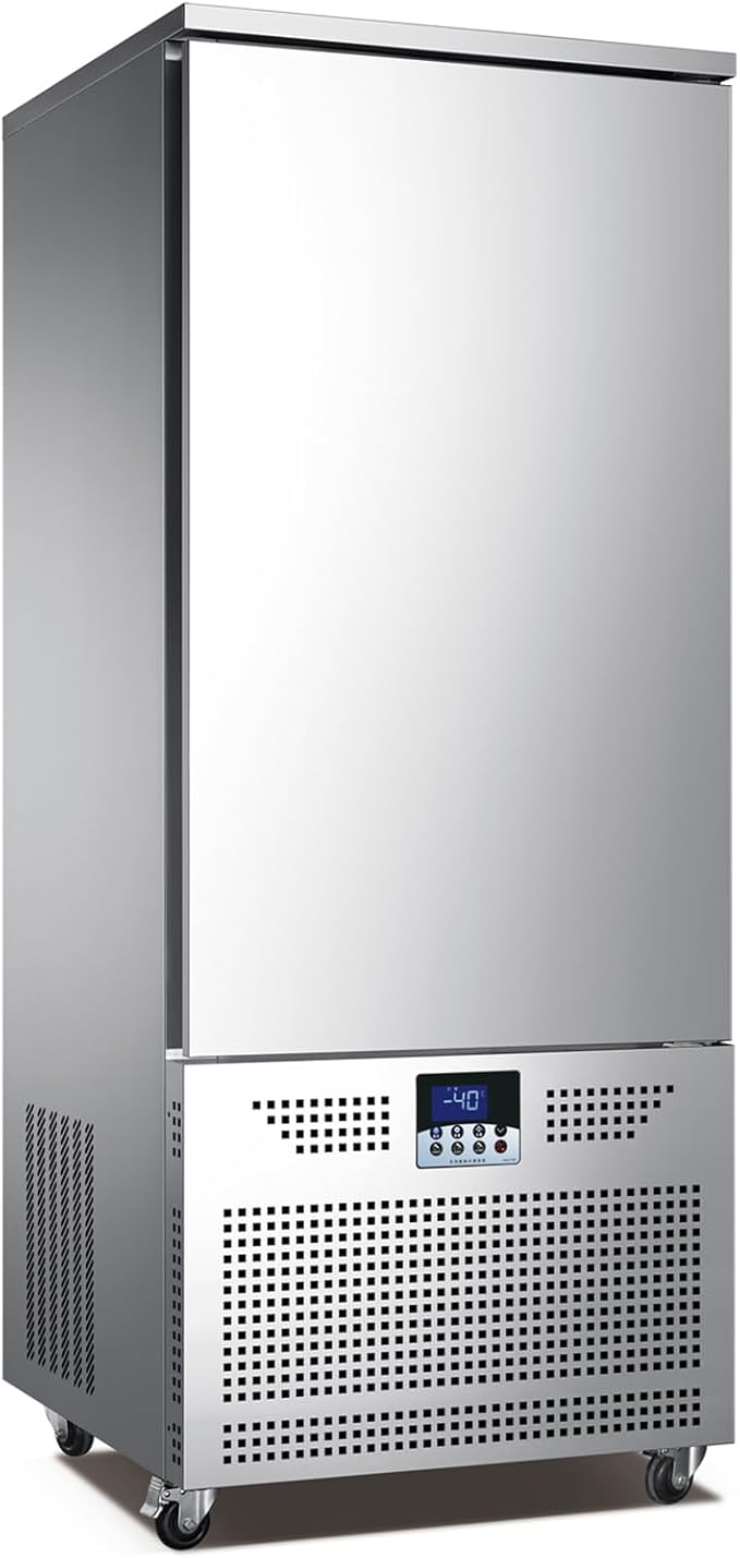 Kolice Commercial Heavy Duty 15 Trays Bakery Shock Freezing Blast Chiller & Freezer, Chest Freezer, Frozen Dough Blast Fridge for Hotel,Restaurant,Bakery -Lowest Temp. -40°F(-40°C) (15 trays)