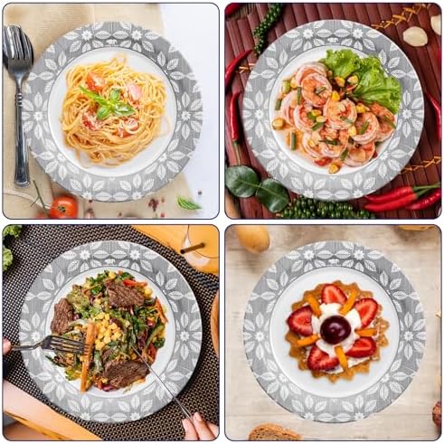 JOLLY CHEF 10 inch 140 Pack Disposable Paper Plates - Image 5