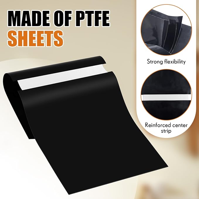 5 Pcs 27.5 x 11 Inch PTFE Release Sheets Non Stick Toaster Release Sheets PTFE Liner Compatible with Antunes Roundup VCT-2, VCTM-2 Toaster, for Bread, Buns