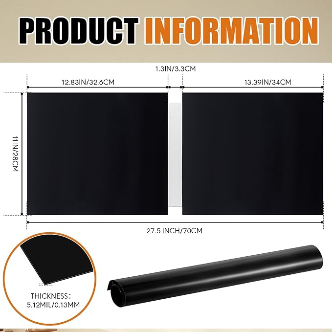 5 Pcs 27.5 x 11 Inch PTFE Release Sheets Non Stick Toaster Release Sheets PTFE Liner Compatible with Antunes Roundup VCT-2, VCTM-2 Toaster, for Bread, Buns