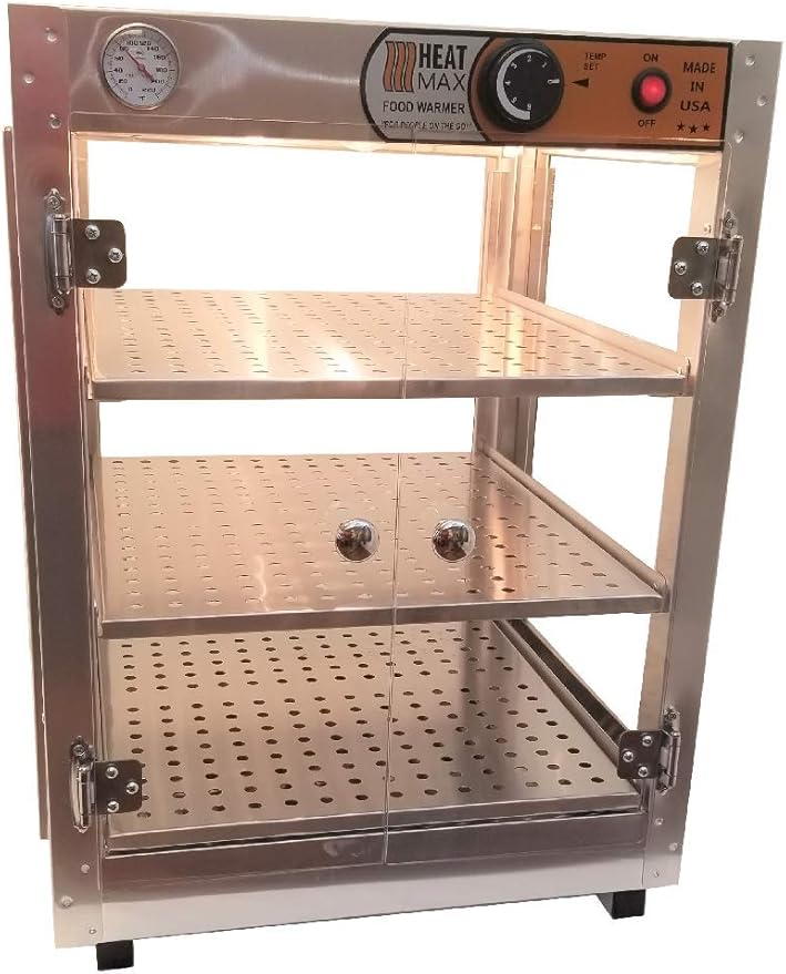 HeatMax 181824 Food Warmer Display, Pizza Warmer, UL Certified, Made in USA
