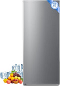 Smad 21 Cubic Feet Stand Up Freezer, Convertible Freezer/Refrigerator with LED Light, Stainless Steel Frost Free Upright Freezer with Left Open Door for Kitchen, Home,Garage