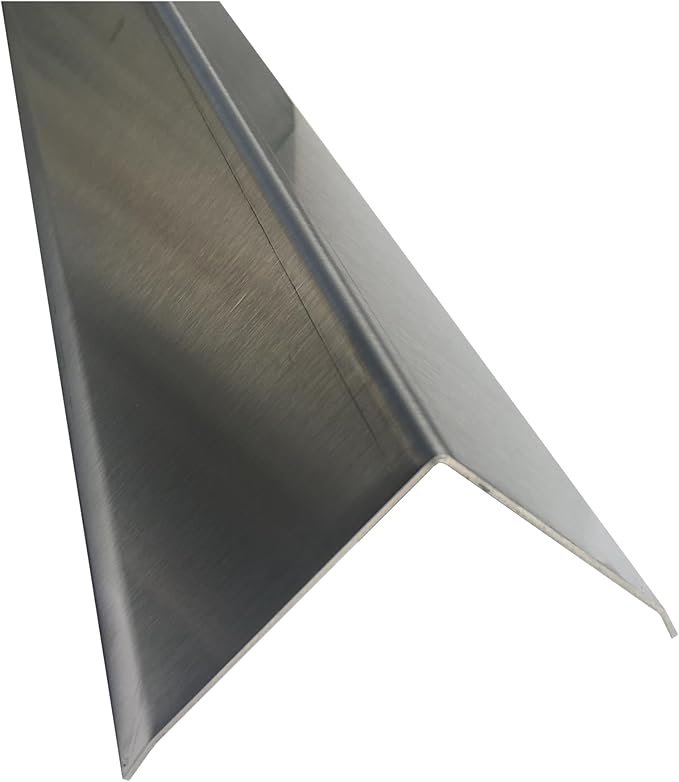 Brushed 304 Stainless Steel Corner Guards, 48" Wall Protectors, 20ga & 16ga, Available in 1/2" to 4", Multi-Pack Options (1, 2, 5, or 10) (2, 4 x 4, 16ga, with Hug Edges)
