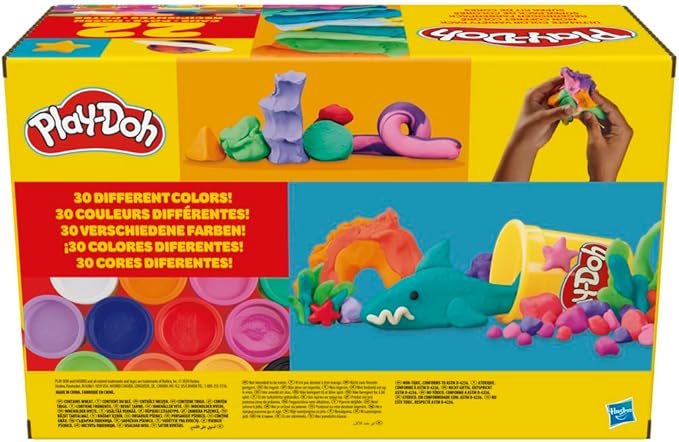 Play-Doh 22 Pack Ultimate Color Variety, Bulk Assorted Colors, 2 & 4 Ounce Modeling Compound Cans, Kids Arts & Crafts, Preschool Toys, Ages 2+ (Amazon Exclusive)