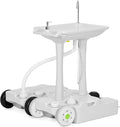 YITAMOTOR 30L Portable Camping Sink, Portable Hand Washing Station 30L Sewage Tank with Large Wheels, Foot Pump, Towel Holder, Soap Dispenser for Outdoors, Garden, Camping, Worksites, Camping Events