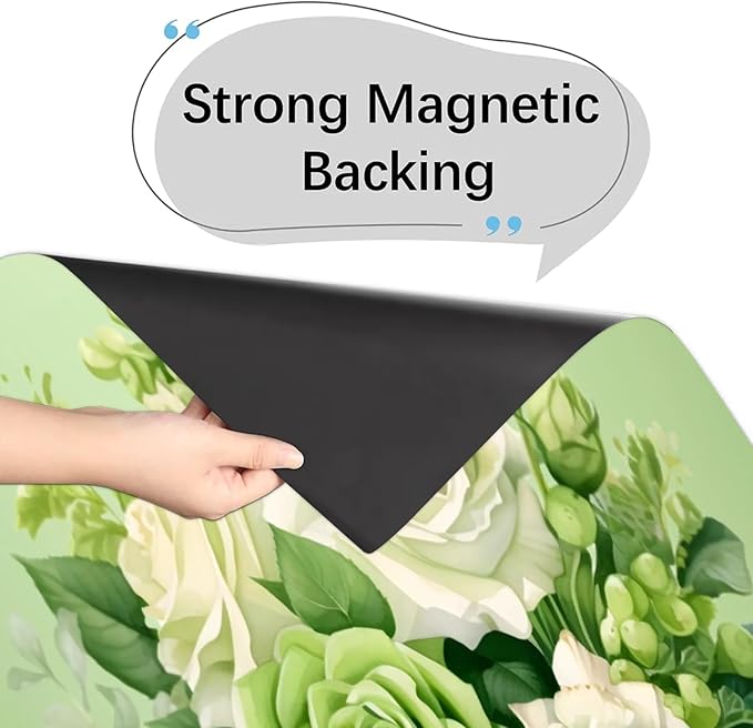 Flower Floral Dishwasher Magnet Cover for The Front Dishwasher Door Cover Panel Decals Magnetic Refrigerator Cover for Kitchen Farmhouse Home Decor 23 X 26 in