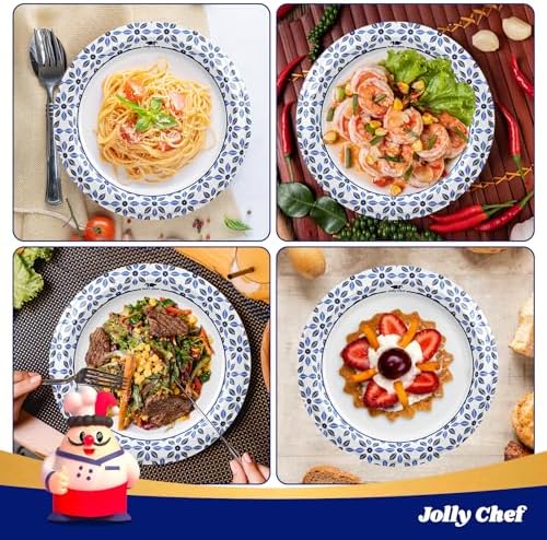 JOLLY CHEF 10 inch Disposable Paper Plates 500 Count - Image 5