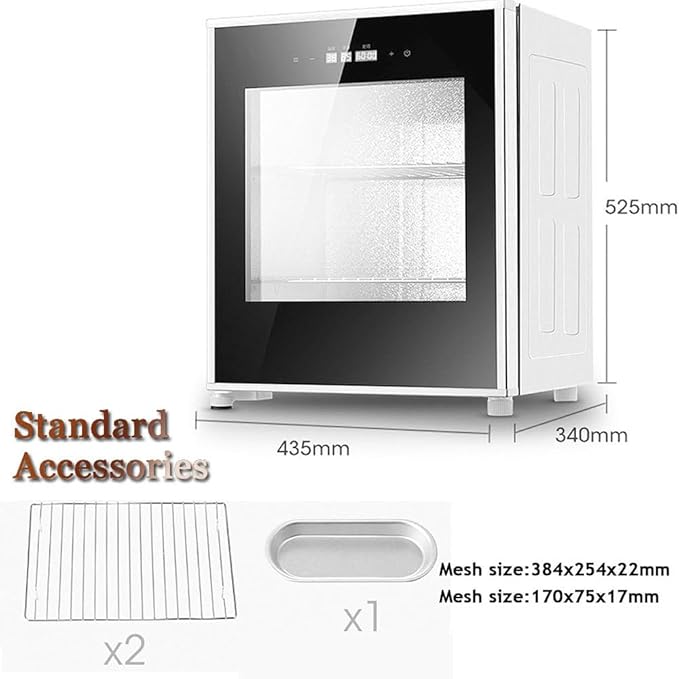 Commercial Electric 40L Dough Proofing Cabinet - Stainless Steel Bread Fermentation with Adjustable Temperature & Humidity Control for Bakeries, Pizza & Pastry Making
