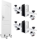 Heavy Door Installation Kit, Dolly Kit with Wheels ，Upgraded with Dual Wheels-Greater Load Bearing Capacity ，Adjustable Distance 0.8 "to 2.3", Used for Transporting Various Types Doors (Silver)