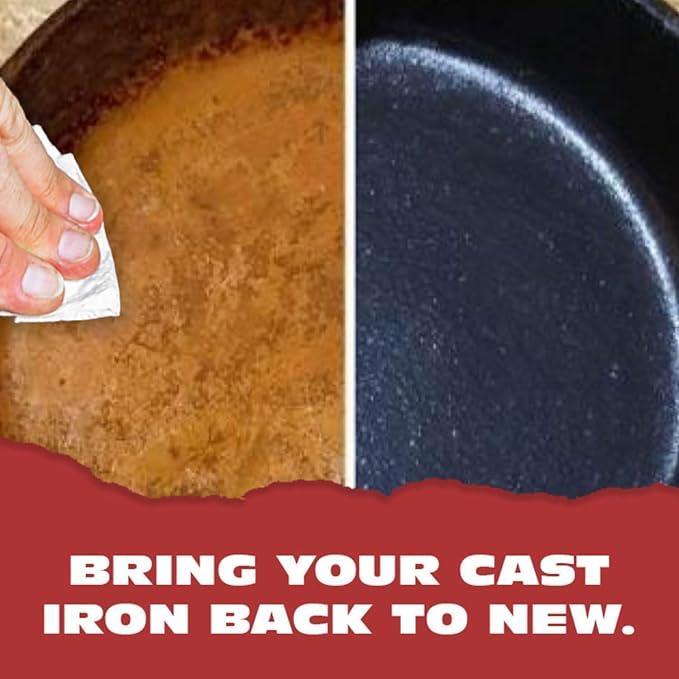 Knapp Made Cast Iron Seasoning Wax and Carbon Steel Seasoning Wax - 2 Oz Unique Blend of Natural Oils and Beeswax - Restore Cast Iron, Steel, Cutting Board, Kitchenware (3 Pack)