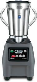 Waring Commercial CB15 Ultra Heavy Duty 3.75 HP Blender, Electric Touchpad Controls with Stainless Steel 1 Gallon Container, 120V, 5-15 Phase Plug,Black