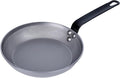 Restaurantware Met Lux 9 Inch Fry Pans, 6 No-Stick Frying Pans - Induction-Ready, Triple-Riveted, Silver Carbon Steel Cooking Skillets, Durable, For Searing, Sauteing, And Browning Food