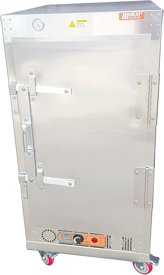 HeatMax 4 Foot Large Commercial Electric Food Warmer Holding Cabinet for Full Size Pans, Churches, Schools, Catering, Fully Assembled, Made in USA with Service and Support, 120V Plug