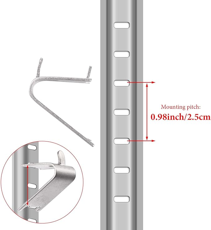 Hotop 8 Pieces 920158 Refrigerator Shelf Clips Freezer Cooler Shelf Support Commercial Replacement Rack Clips Buckles for Fridge Parts