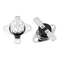 uxcell 4 Pcs KSD301 Thermostat 70°C/158°F 16A Normally Closed N.C Adjust Snap Disc Temperature Switch for Microwaves,Oven,Coffee Maker,Bakelite Material