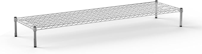 21''W x 72''L x 8''H Chrome Plated Wire Dunnage Rack | Off The Floor Storage