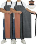 Thick Rubber Apron, Waterproof Apron Butcher Heavy Duty Chemical Resistant Adjustable Work Apron