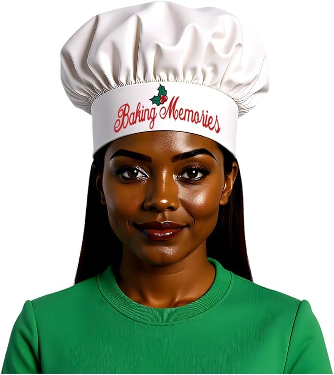 The Apron Place Adjustable Professional Chef Hats, Multiple Personalized Embroidered Designs to Choose from, Made in The USA