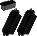 Silicone Grease Cup Liners for Blackstone 36 28 22 17 Inch Griddle, 2 Pack Reusable Grease Catcher Liner Grill Grease Tray Accessories for Blackstone, Black