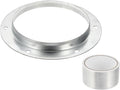 PATIKIL 6 Inch Duct Connector Flange, Metal Straight Pipe Exhaust Flange Duct Mounting Plate for Heating Cooling Ventilation HVAC System, Galvanize Steel