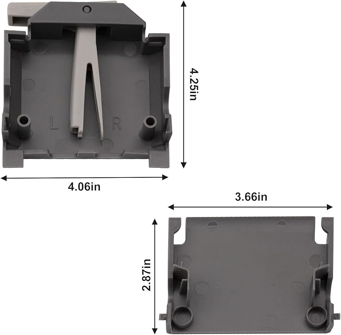 Upgraded W10320665 Dishwasher Dishrack Adjuster Housing Right Hand, For whirlpool kenmore Dishwasher Top Rack Parts W10195373 1872123 AH2579551 EA2579551 (Right)